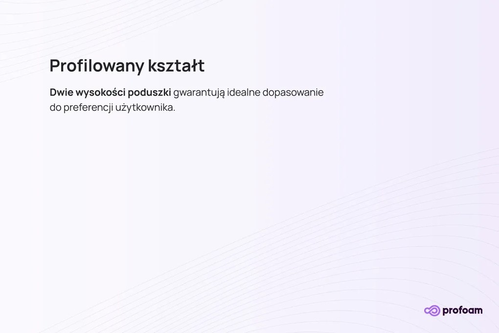 Poduszka profilowana Visco