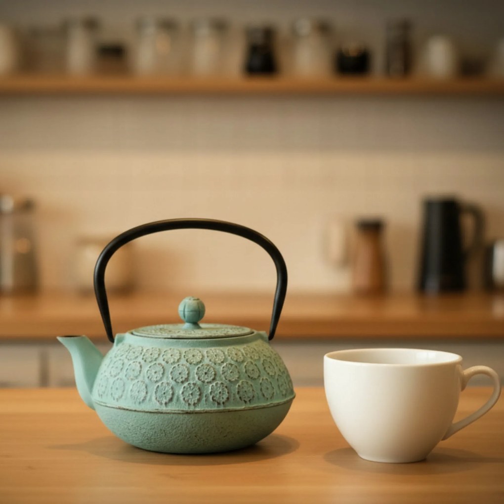 Czajnik żeliwny z zaparzaczem KUMO, 1000 ml