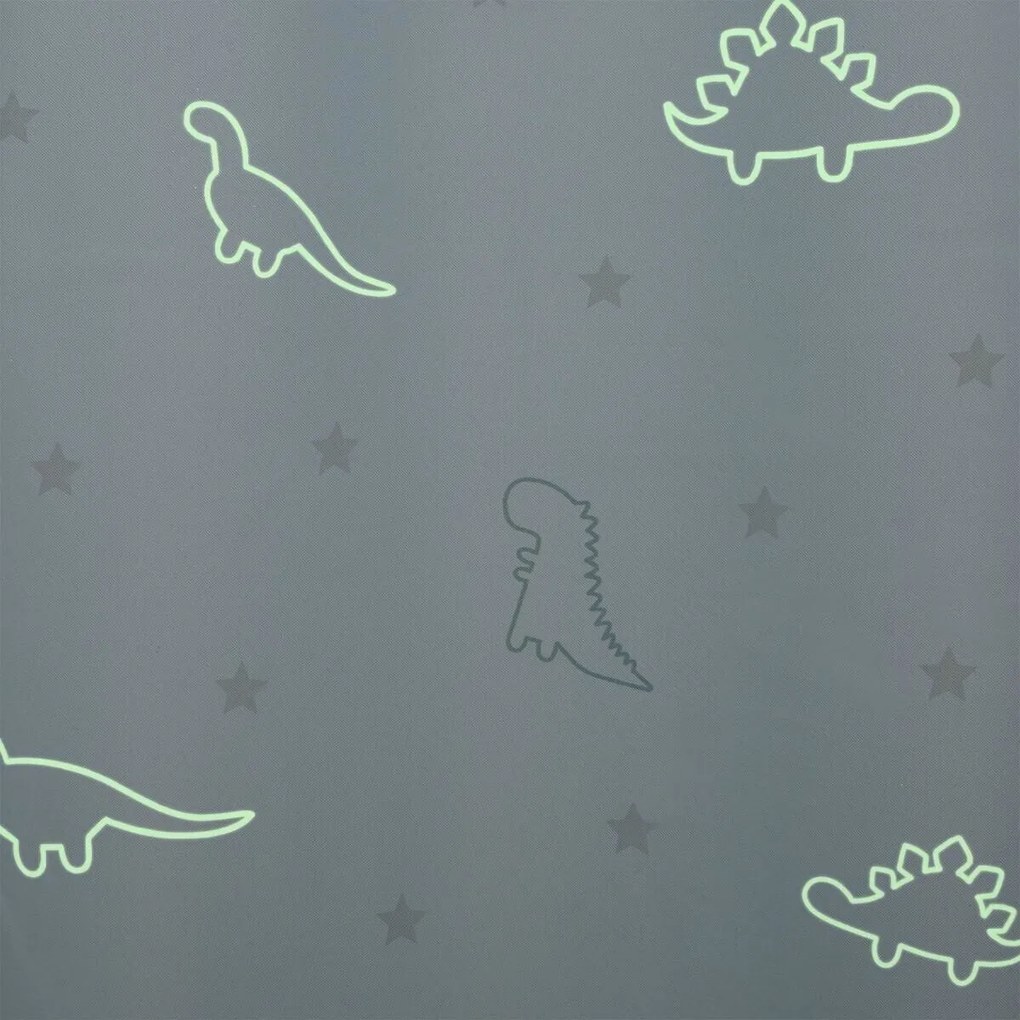 Zasłona fosforyzująca na przelotkach, 140 x 250 cm, z motywem dinozaurów