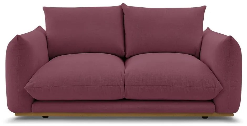 Bordowa sofa 193 cm Ernest – Bobochic Paris