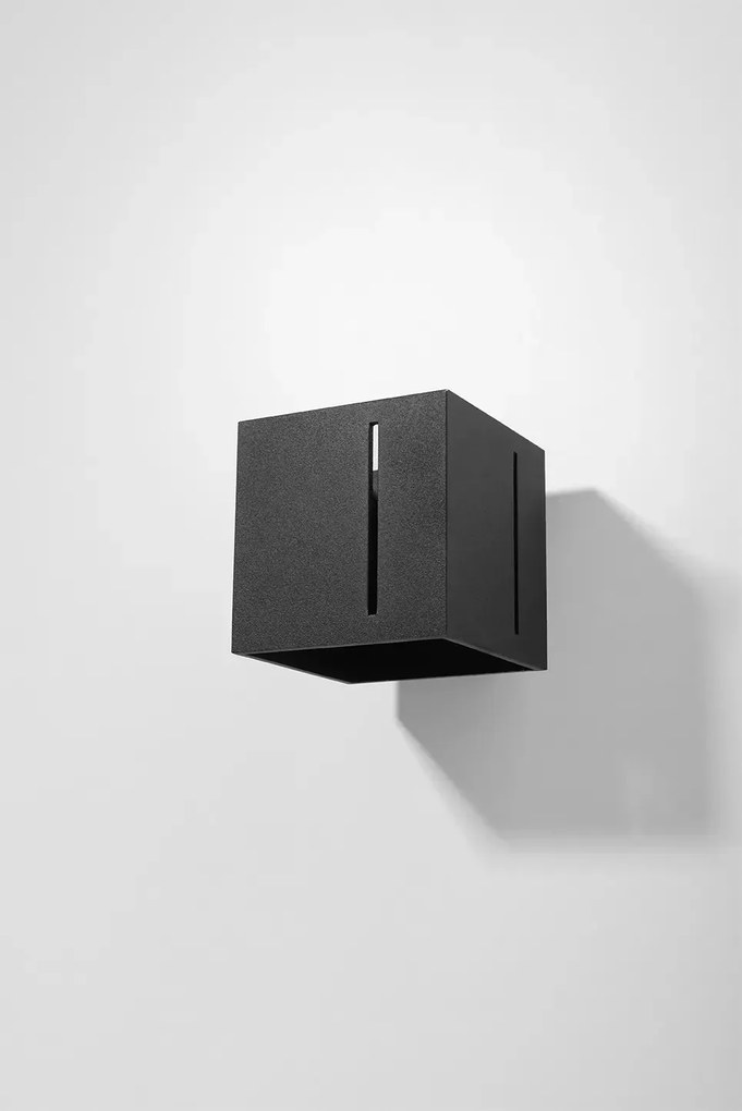 Czarny minimalistyczny kinkiet kostka - 5X EX525 G0-L57