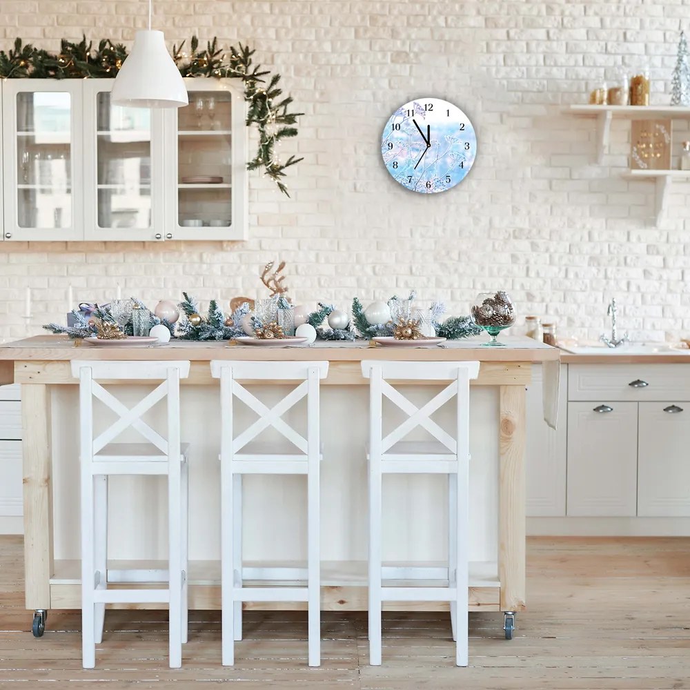 Zegar ścienny Zima Śnieg Boże Narodzenie