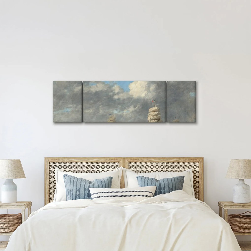 Obraz - Eugène Boudin, Le Havre, reprodukcje (170x50 cm)