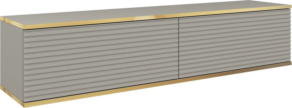 Szafka RTV wisząca VENEZIA 135 cm do Salonu pod Telewizor - Szary
