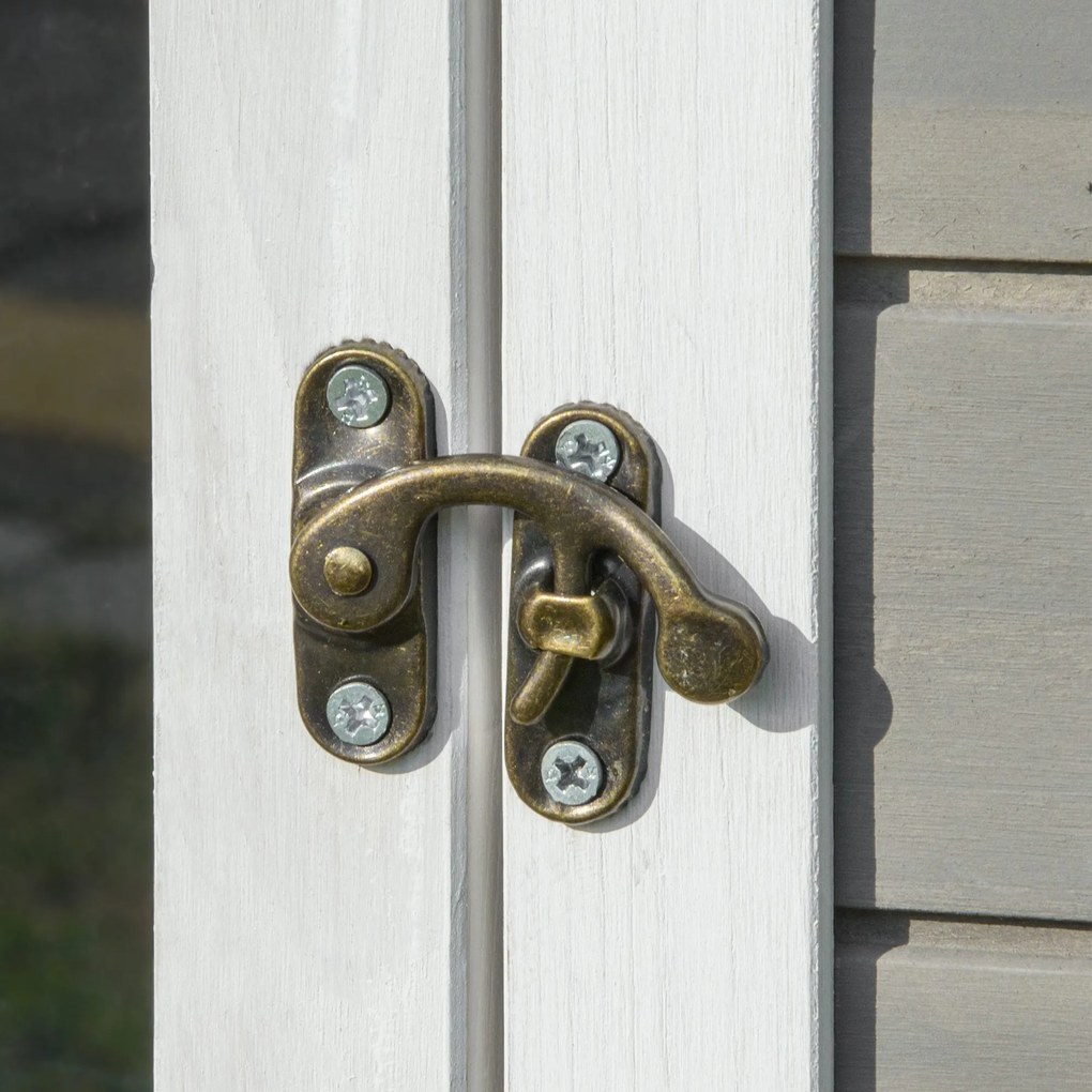 Pawhut® domek dla kotów małych zwierząt budka z tarasem i balkonem drewno jodłowe 115 x 66,5 x 74,7 cm