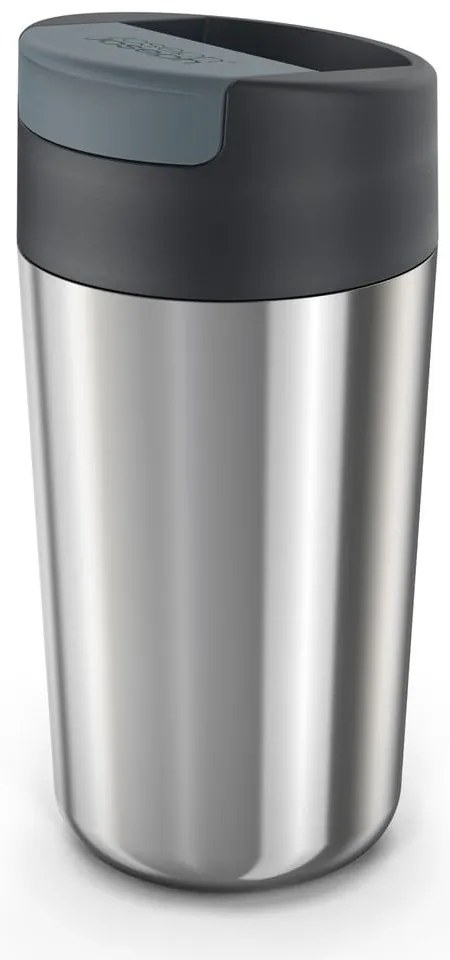 Kubek podróżny w granatowo-srebrnym kolorze 450 ml Sipp – Joseph Joseph