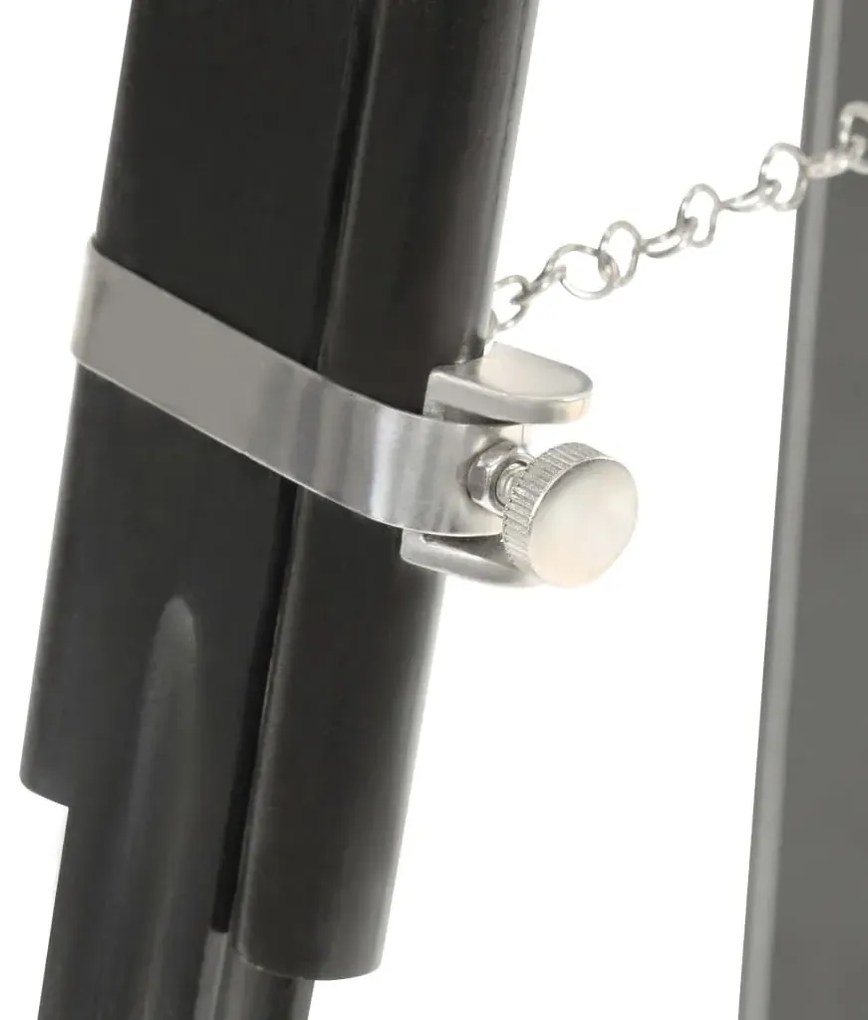 Czarna retro lampa podłogowa regulowana R4-A64