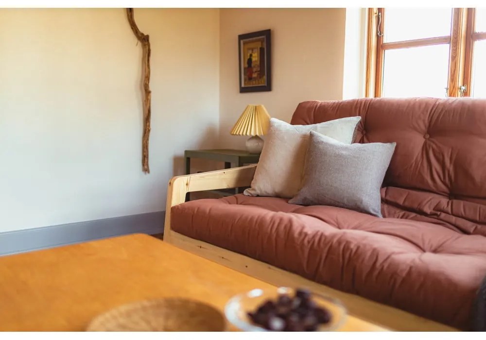 Turkusowa rozkładana sofa 204 cm Grab – Karup Design