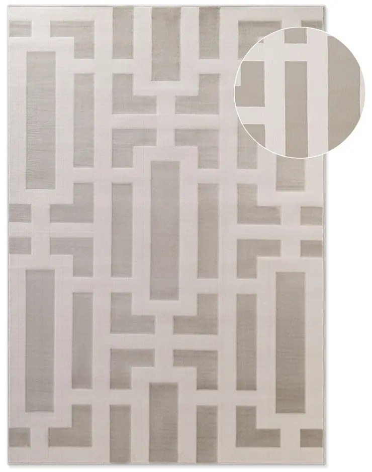 Szaro-kremowy dywan 200x280 cm Perles Onyx – Elle Decoration