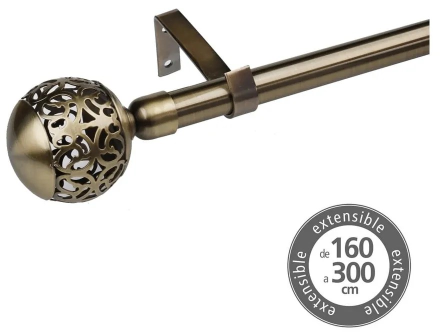 Metalowy regulowany karnisz 160 - 300 cm – Casa Selección