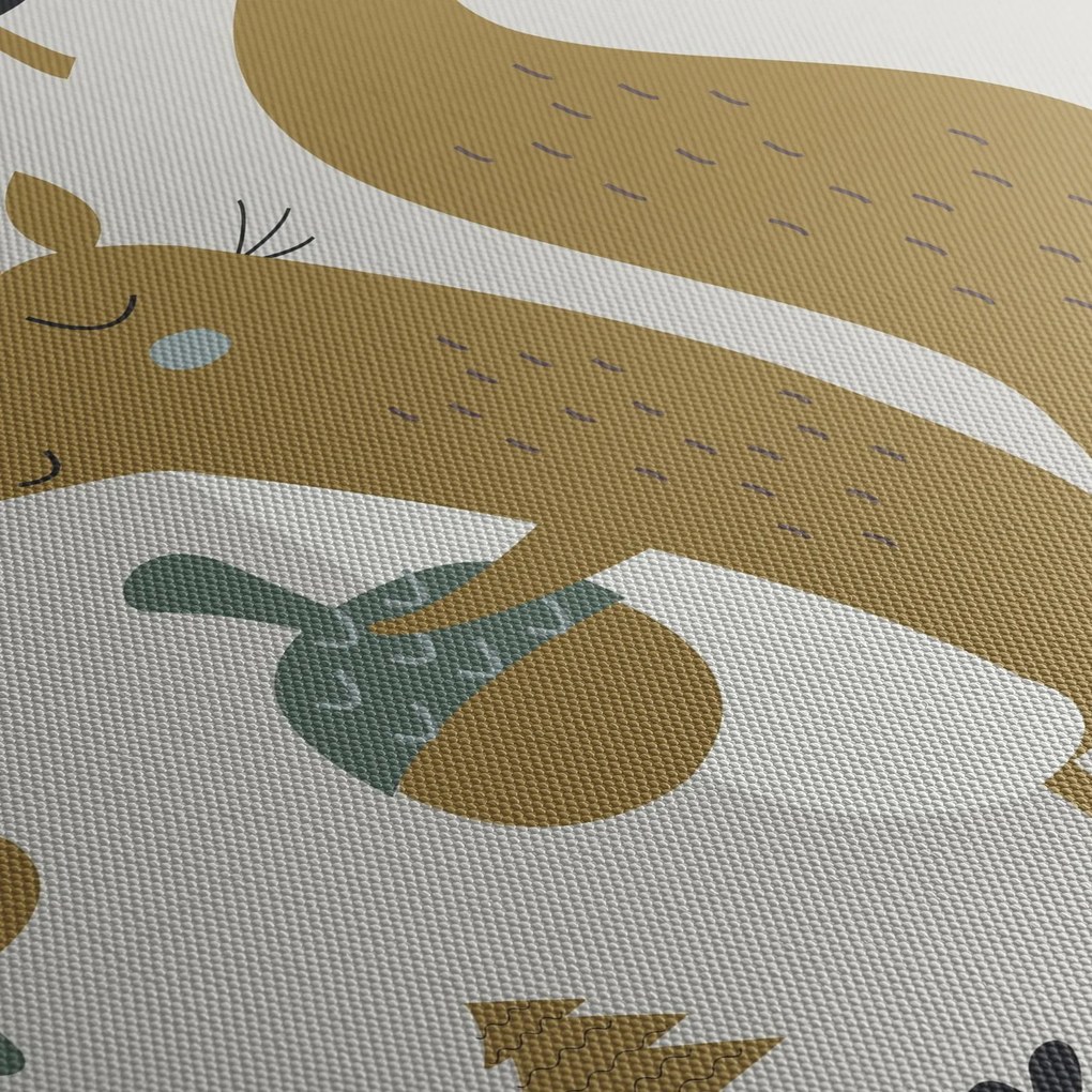 Obraz - Wiewiórka z orzechem (170x50 cm)