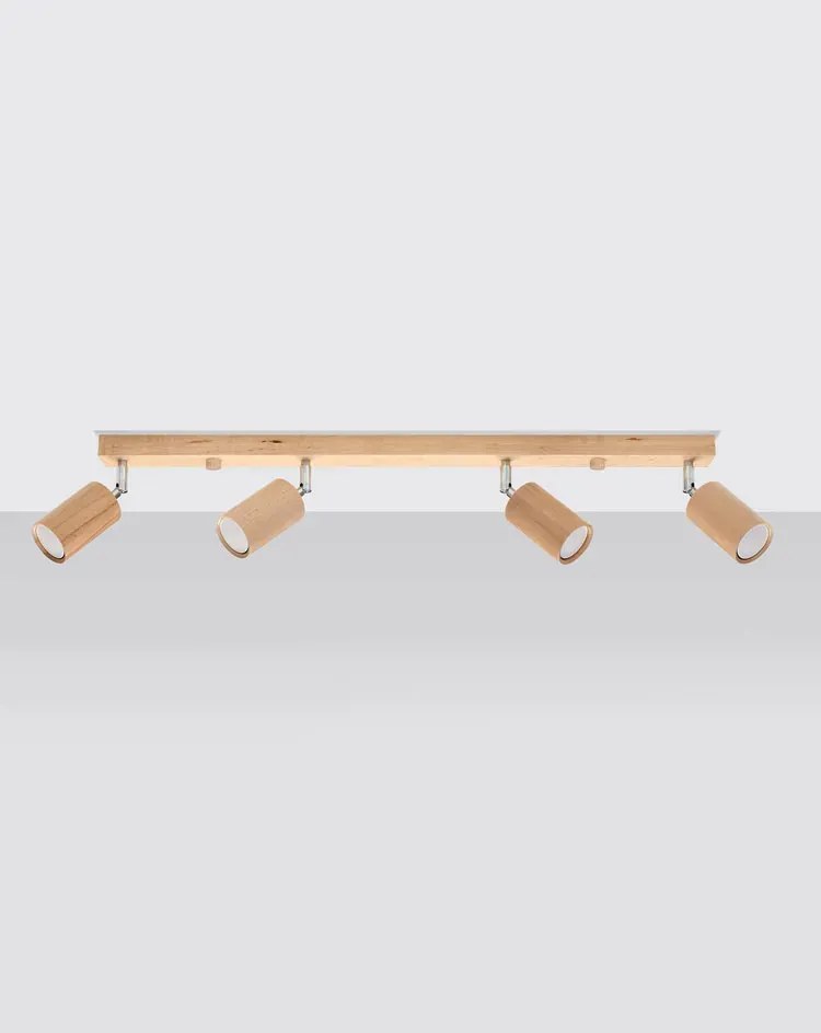 Drewniany plafon z ruchomymi kloszami - S469 P6-N79