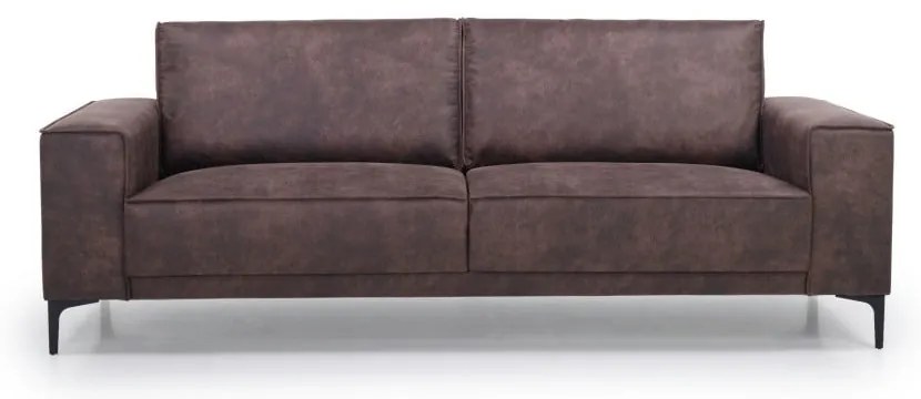 Brązowa sofa z imitacji skóry 224 cm Copenhagen – Scandic