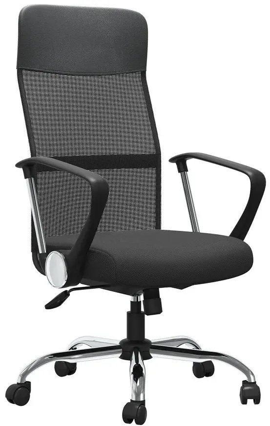 Obrotowy czarny biurowy fotel do komputera B1-B11