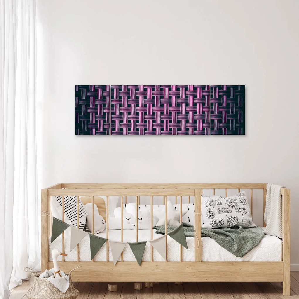 Obraz fioletowej tekstury (170x50 cm)