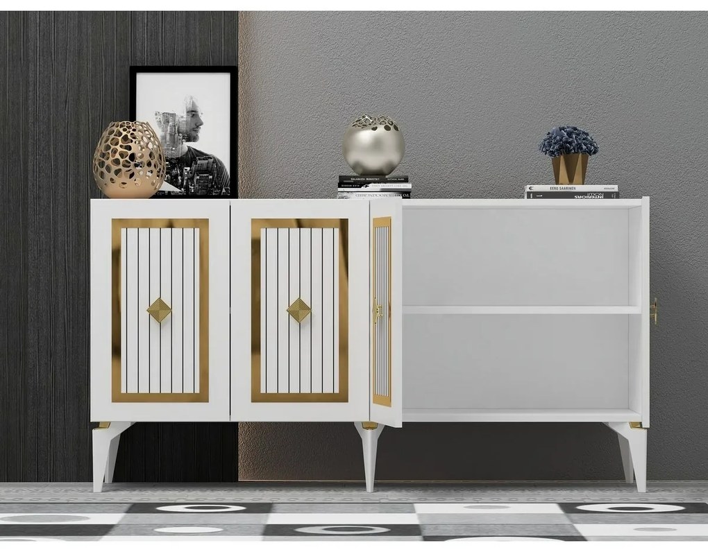 Szafka Nora White and Gold