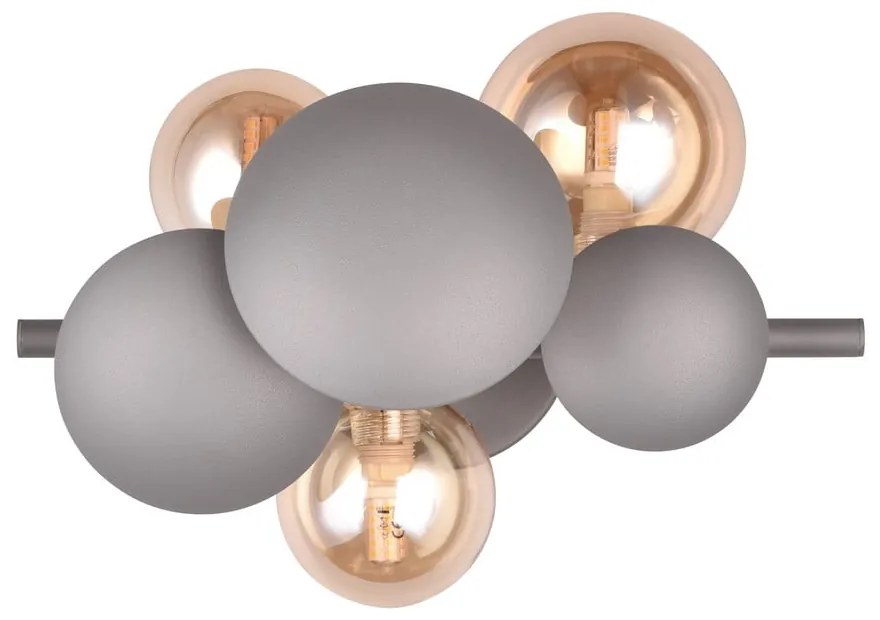 Kinkiet w szaro-złotym kolorze Bubble – Trio Select