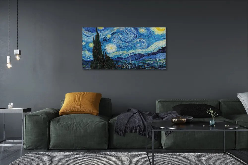 Zdjęcie na płótnie Gwiaździsta noc - Vincent van Gogh