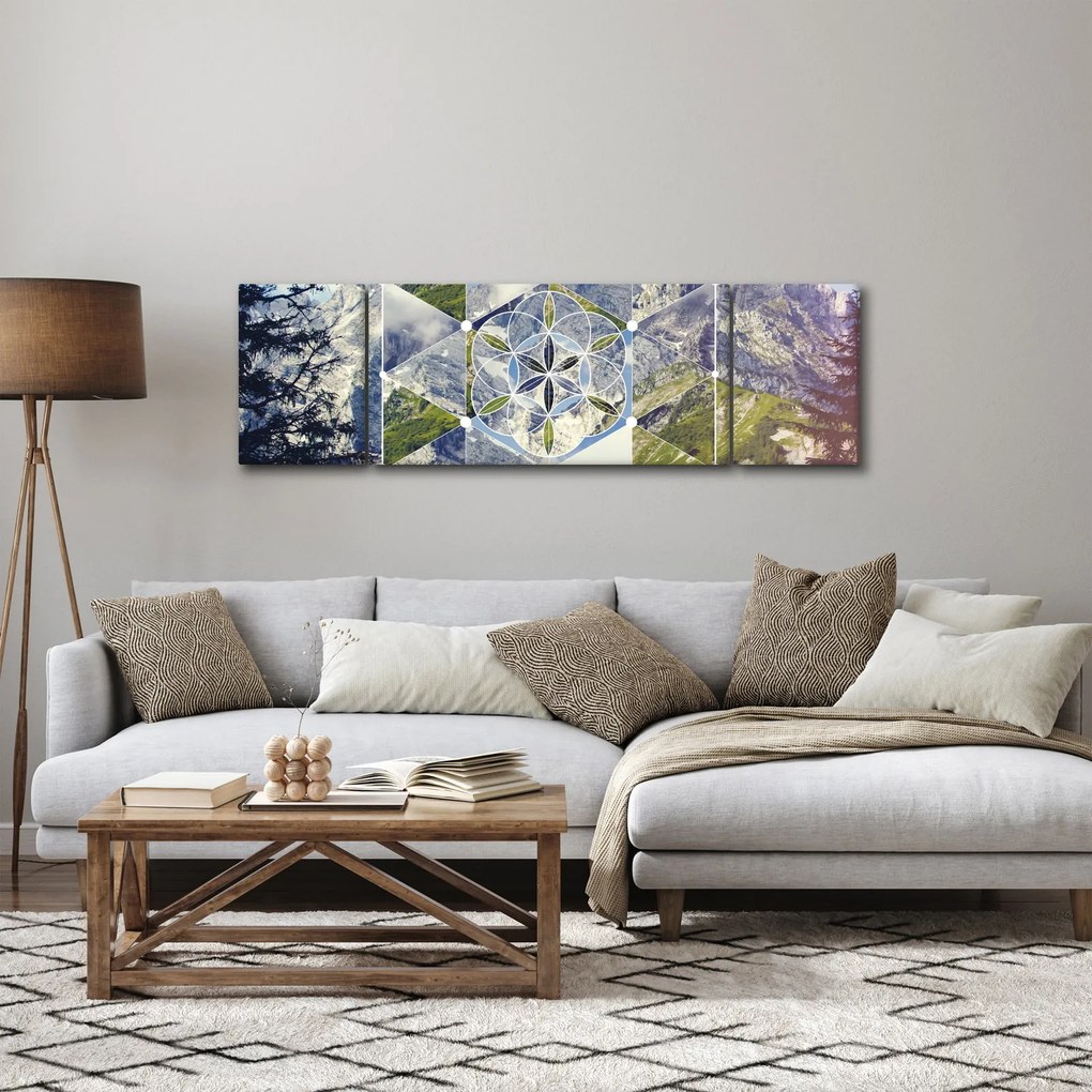 Obraz - Figura geometryczna (170x50 cm)