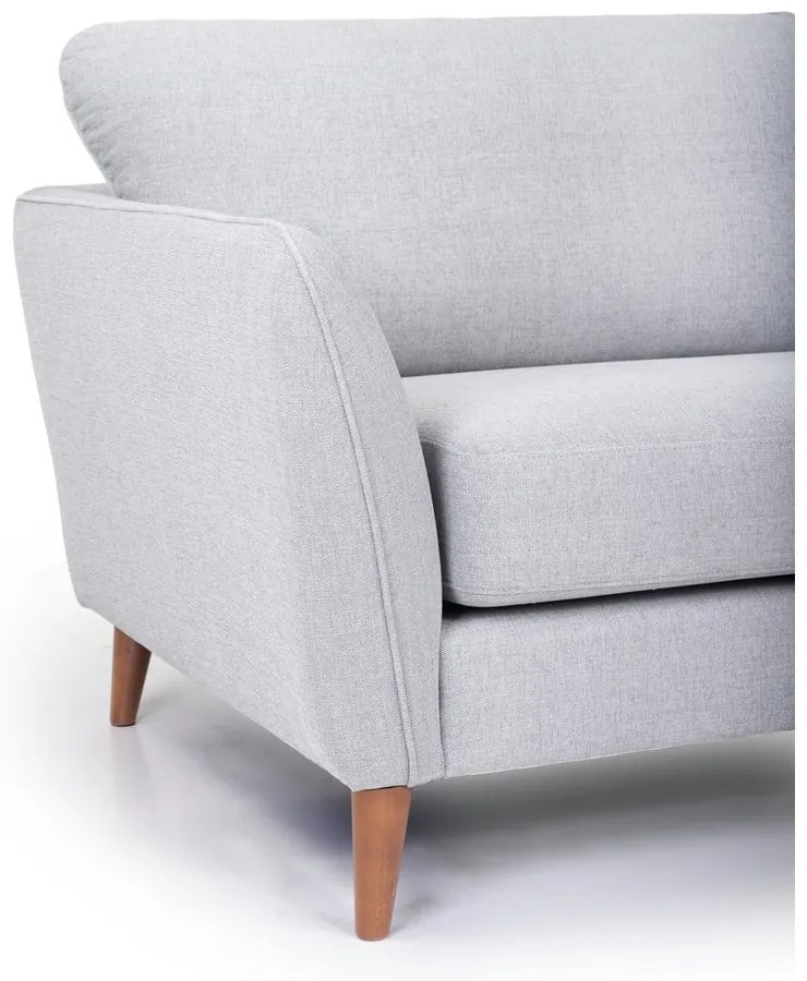 Jasnoszary narożnik Scandic Paris, prawostronny