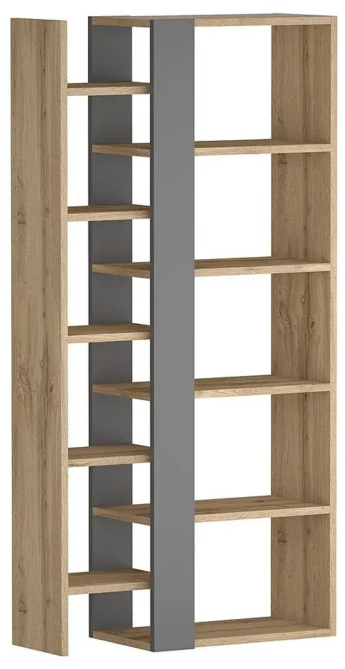 REGAŁ COMBO DĄB WOTAN / ANTRACYT 165X80 SIGNAL