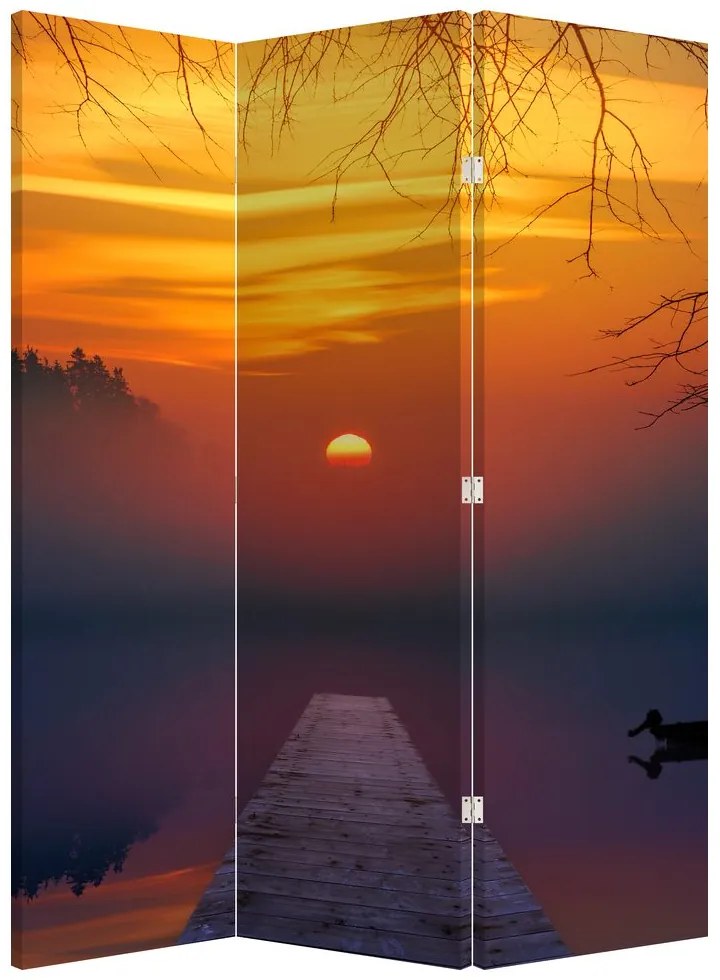Parawan - Most o zachodzie Słońca (126x170 cm)
