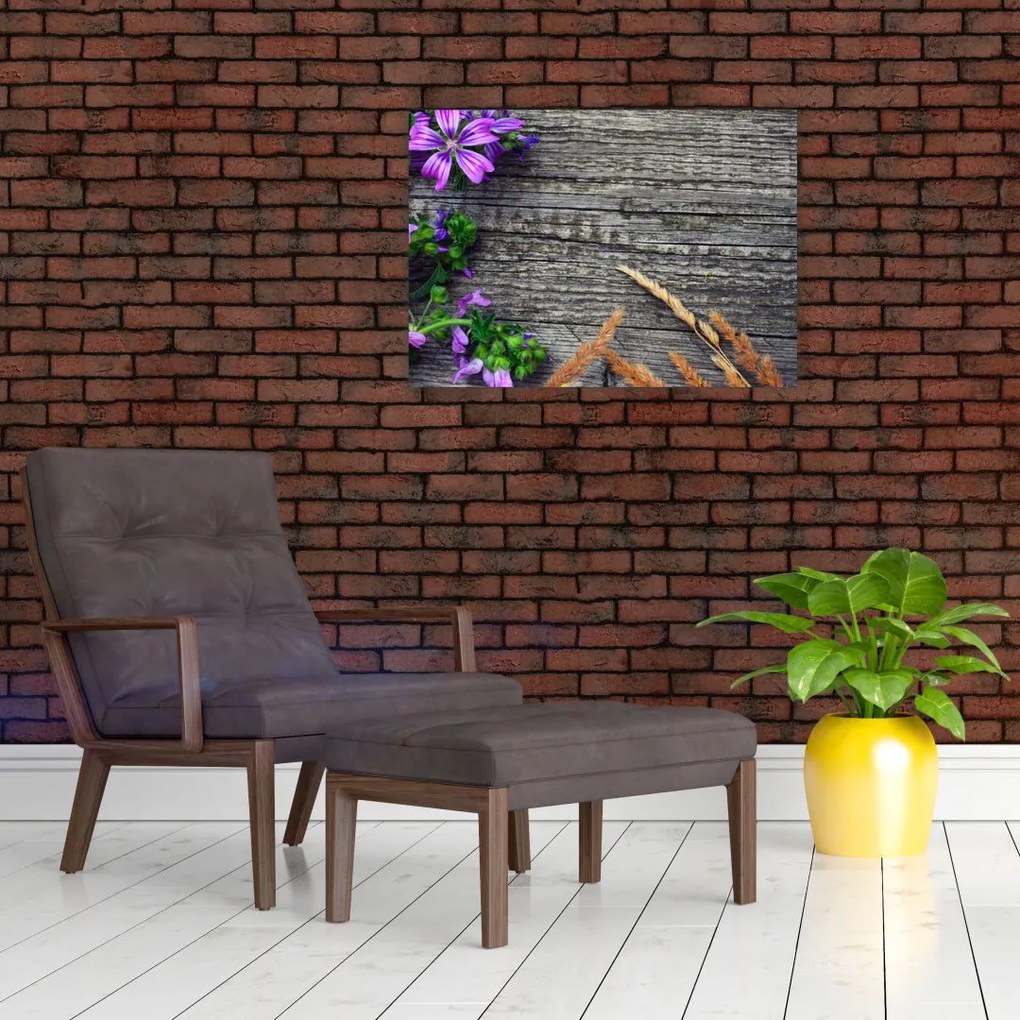 Obraz - kwiaty polne (70x50 cm)