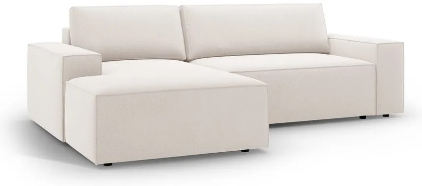 Beżowy rozkładany narożnik (lewostronny) Jodie – Micadoni Home