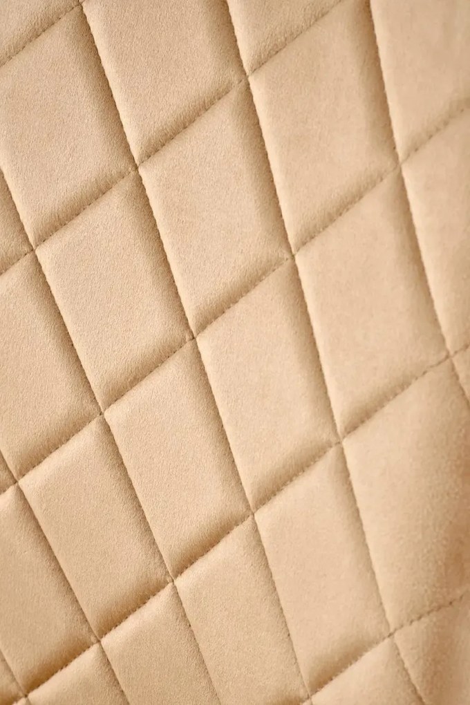 Krzesło tapicerowane K577 VELVET beżowe/czarne HALMAR