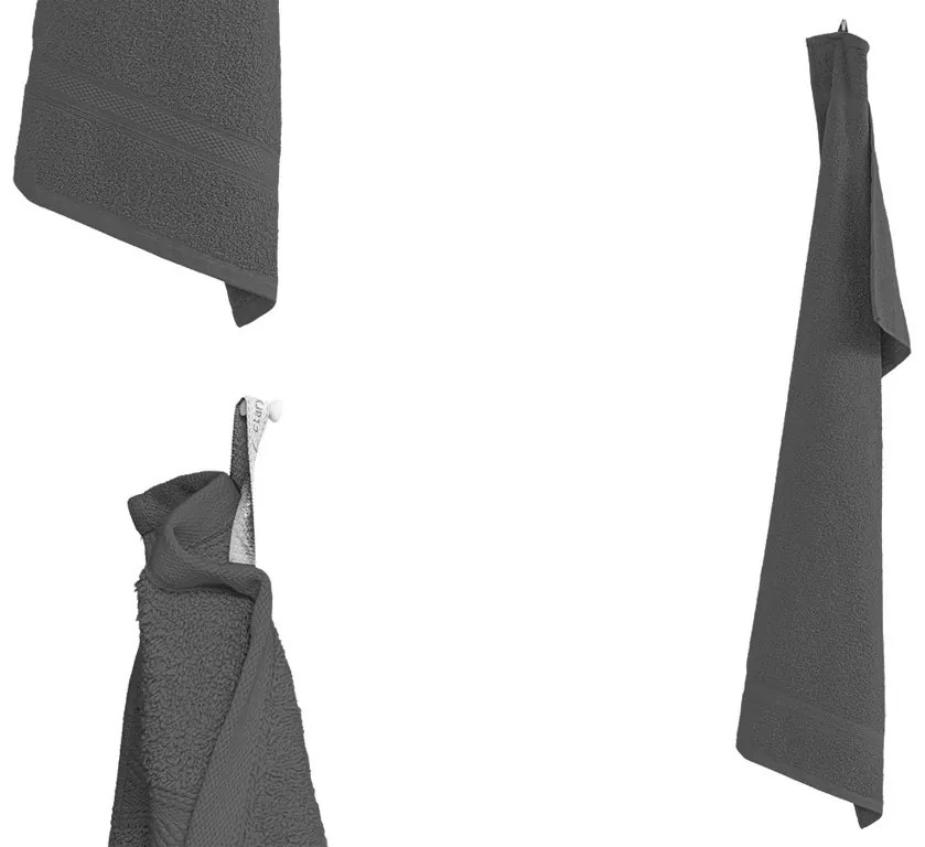 1x Ręcznik kąpielowy CLARYSSE ELEGANCE 70x140 cm + 1x ręcznik CLARYSSE 60x110 cm 100% bawełna, szary
