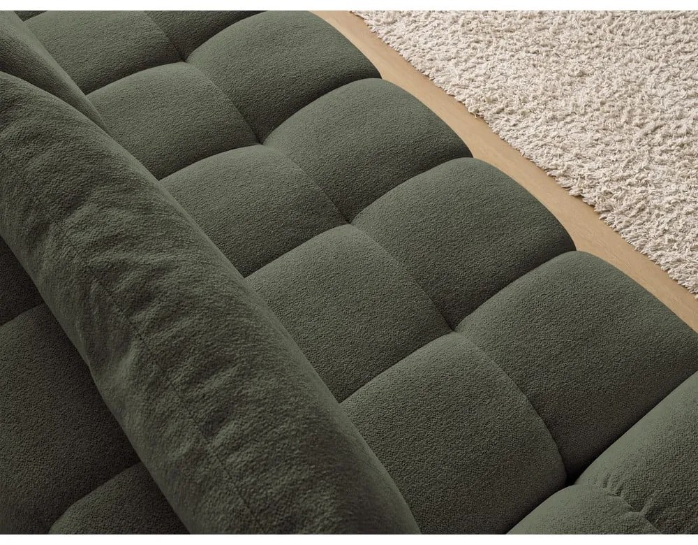 Zielona sofa z tkaniny szenilowej 278 cm Everest – Bobochic Paris