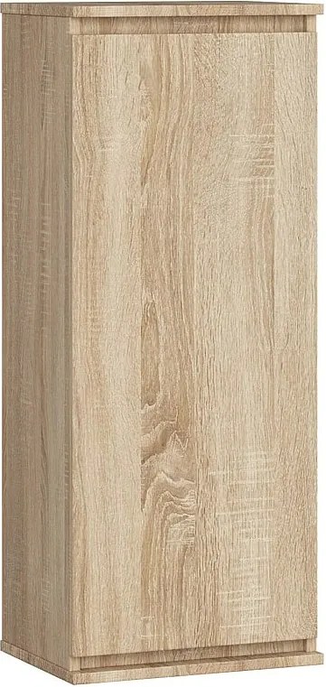 Szafka AKORD W40 Dąb Sonoma 40 cm 1 drzwi kolor Dąb Sonoma mat 3 półki 40x30x99 cm