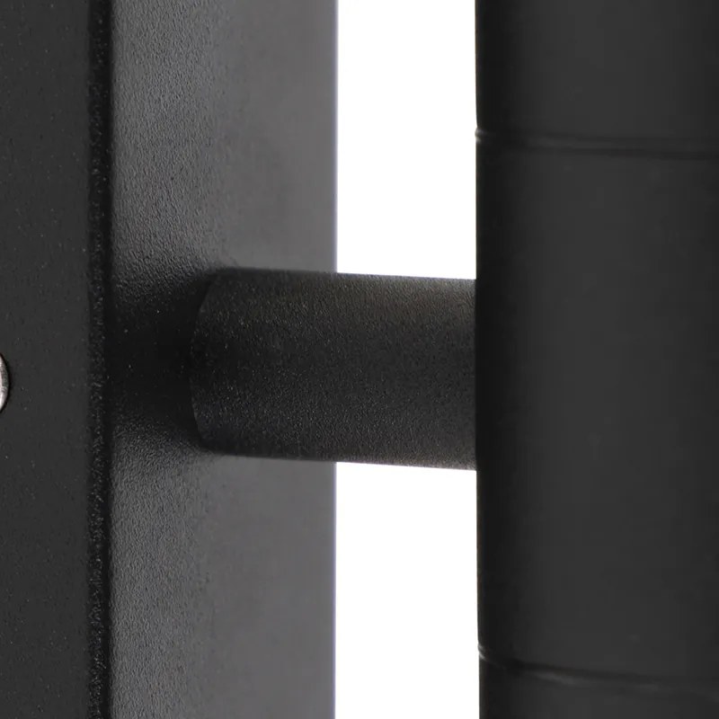 Inteligentna zewnętrzna lampa ścienna czarna IP44 W zestawie 2 żarówki WiFi GU10 - Duo