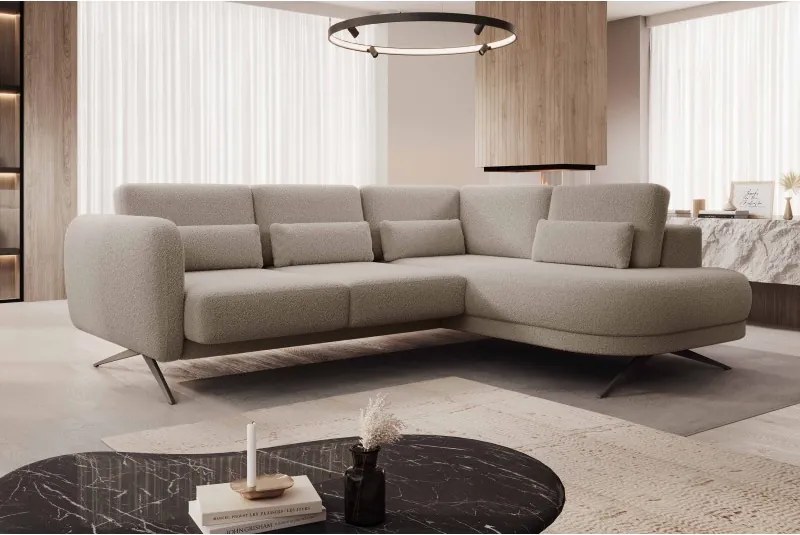 Narożnik ILUSIO L z elektryczną regulacją w tkaninie Now Or Never 16 WERSAL