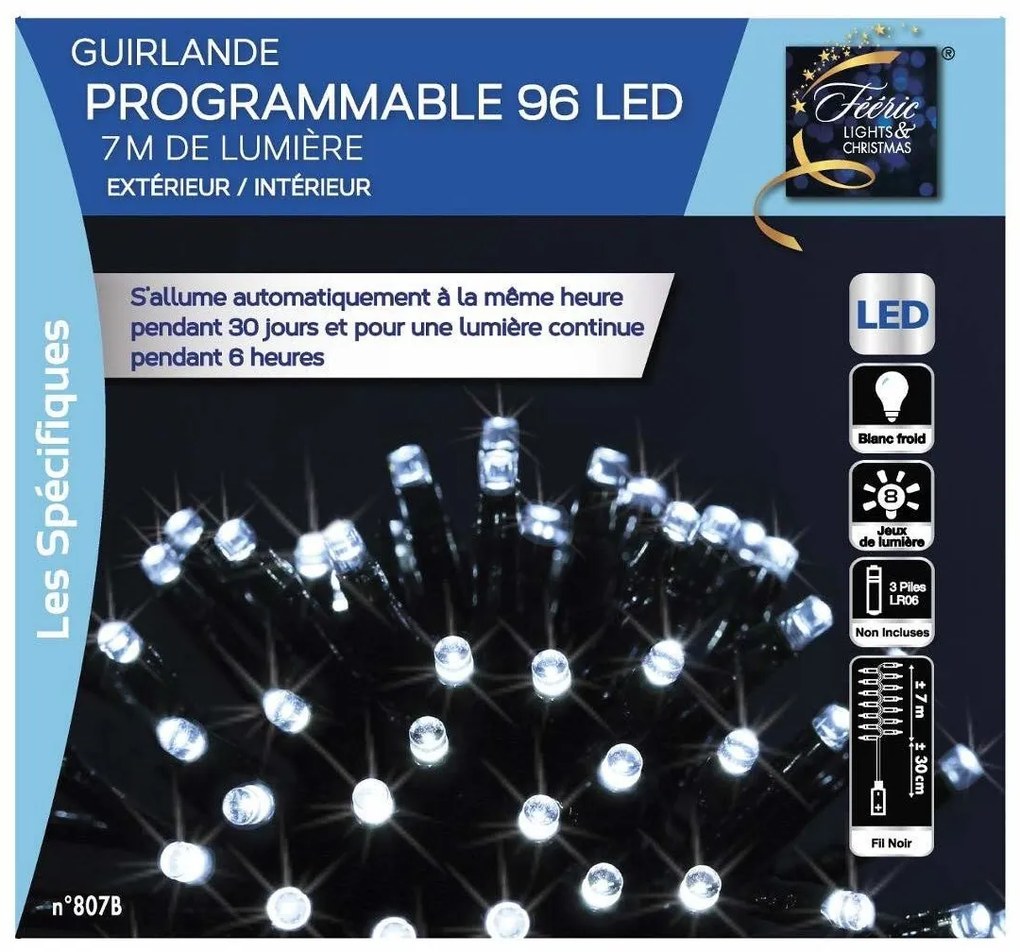 Lampki świąteczne, dekoracyjne 96 LED