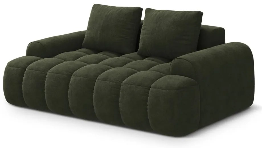 Zielona aksamitna sofa 175 cm Linz – Cosmopolitan Design