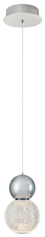 LED Żyrandol na lince CREMONA LED/5W/230V 3000K matowy chrom