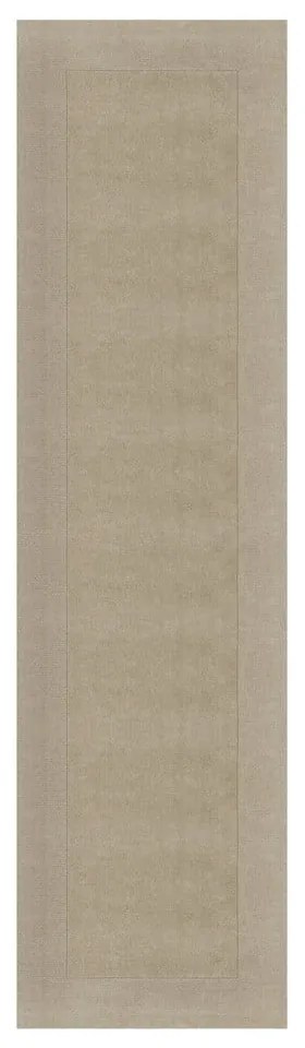 Beżowy chodnik wełniany 60x230 cm – Flair Rugs