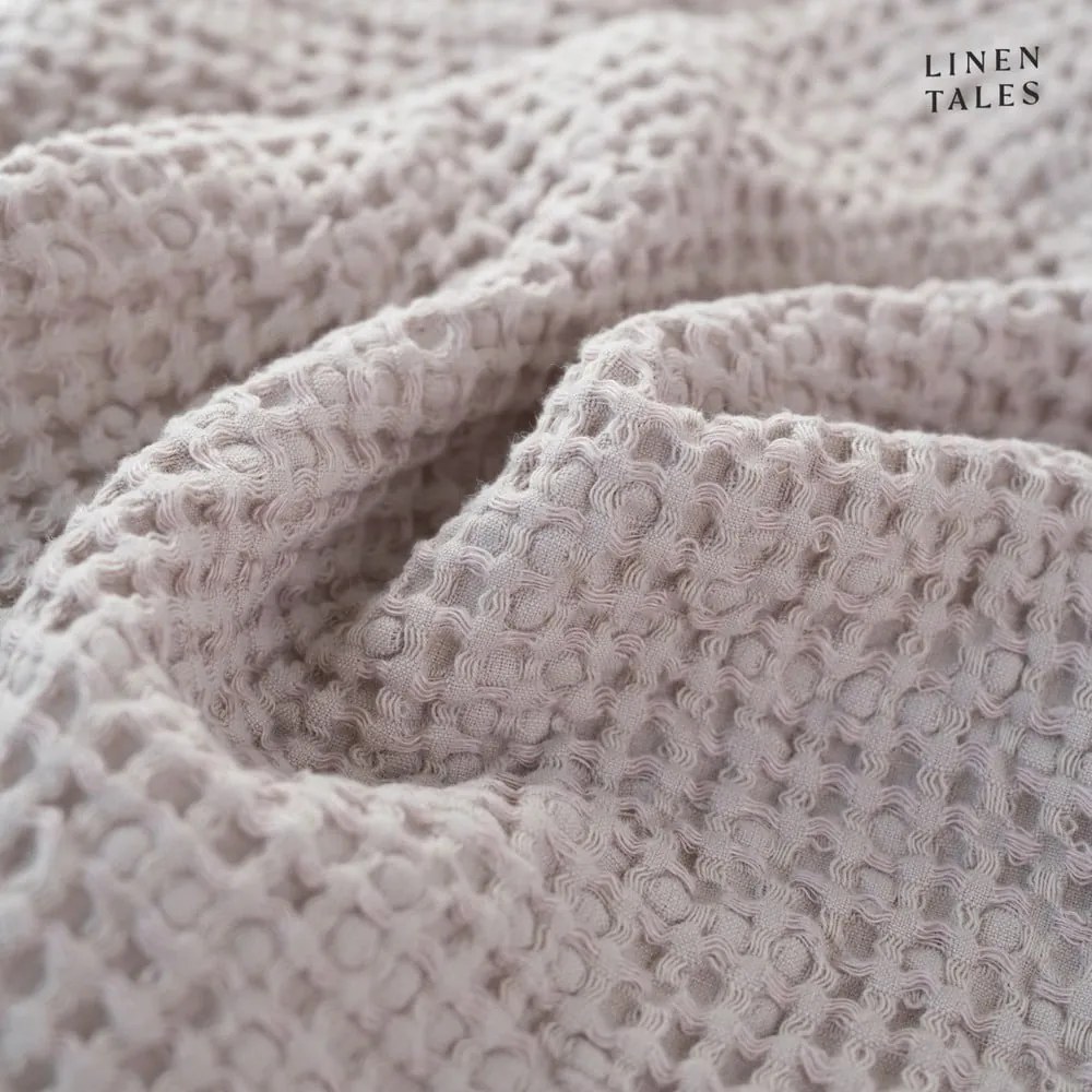 Jasnoróżowy ręcznik 50x70 cm Honeycomb – Linen Tales