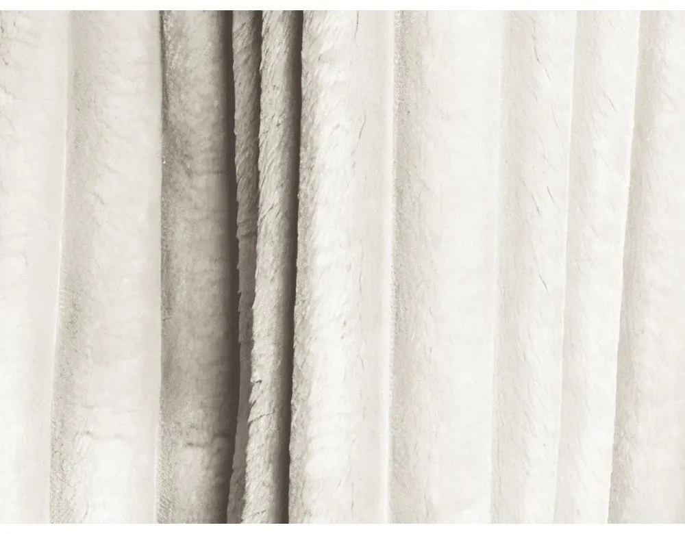 Beżowa sztruksowa rozkładana sofa ze schowkiem 266 cm Kini – Makamii