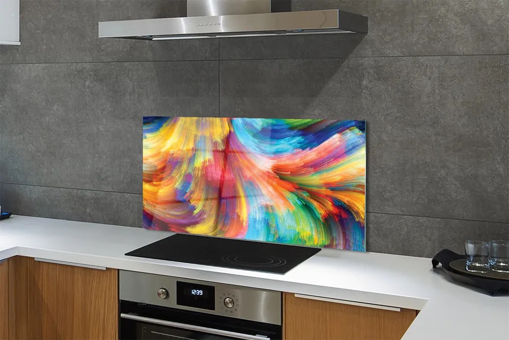 Panel Kuchenny Szklany Dynamiczny Rytm Barw