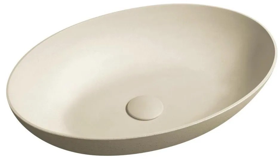 Sapho - Umywalka nablatowa FORMIGO 60x40 cm beton/beżowy