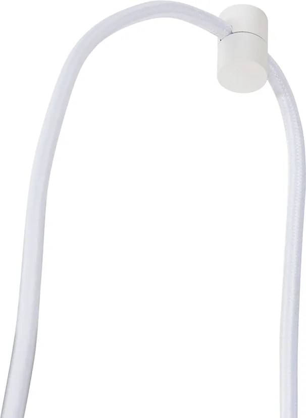 1-fazowy system szynowy z 3 reflektorami i lampami wiszącymi w kolorze białym - Cavalux Jeana