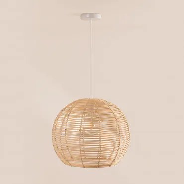Lampa Sufitowa Wisząca Z Rattanu Alpe Miel - Sklum