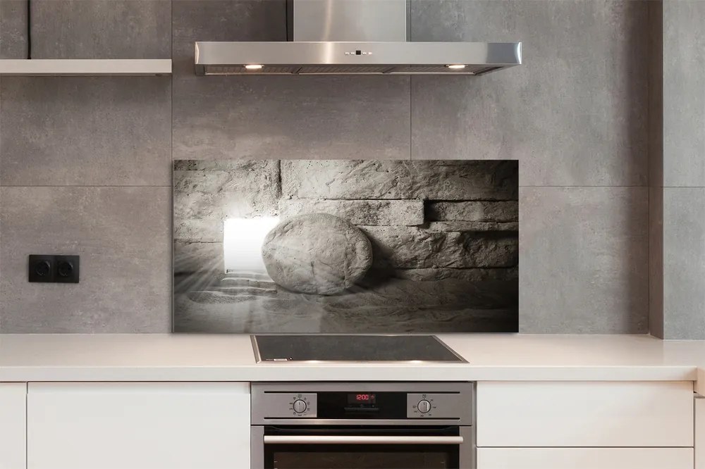 Szklany Panel Mistyczne Światło w Jaskini