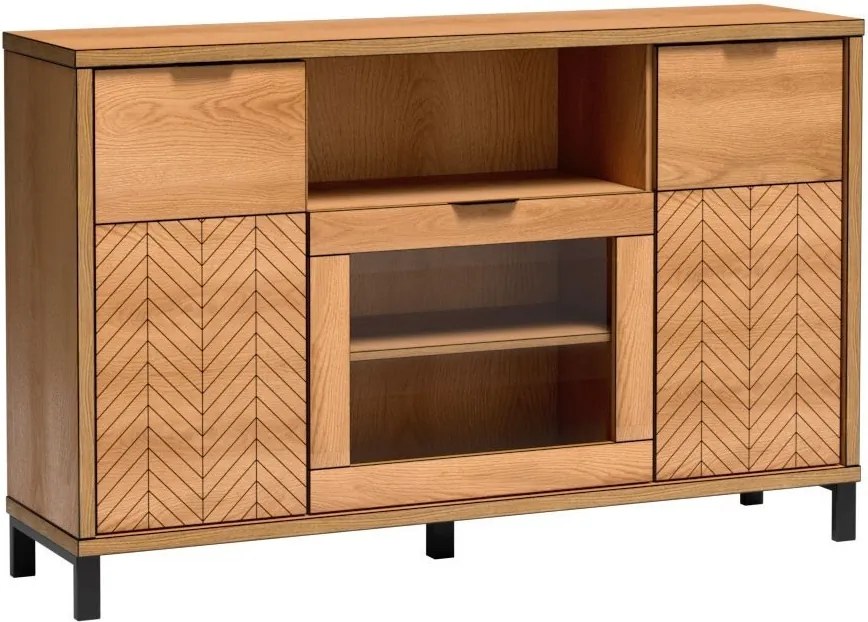 Komoda CARINI 158 cm do Salonu Sypialni Dąb