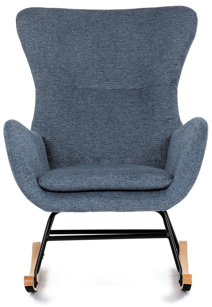 Fotel bujany BLUE2, niebieski