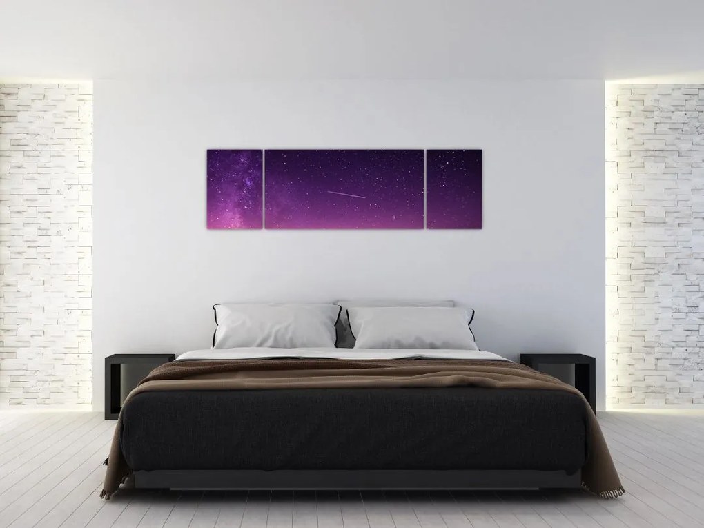 Obraz nieba ze spadającą gwiazdą (170x50 cm)