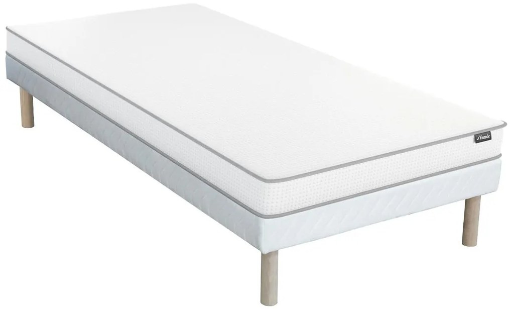 Zestaw 90 x 190 cm stelaż + materac piankowy o grub. 12 cm - ASTYANAX marki YSMÉE