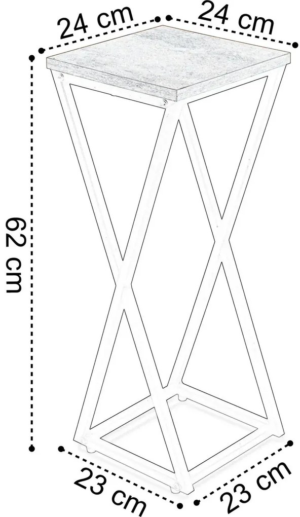 Loftowy Stojący Kwietnik A9-F29